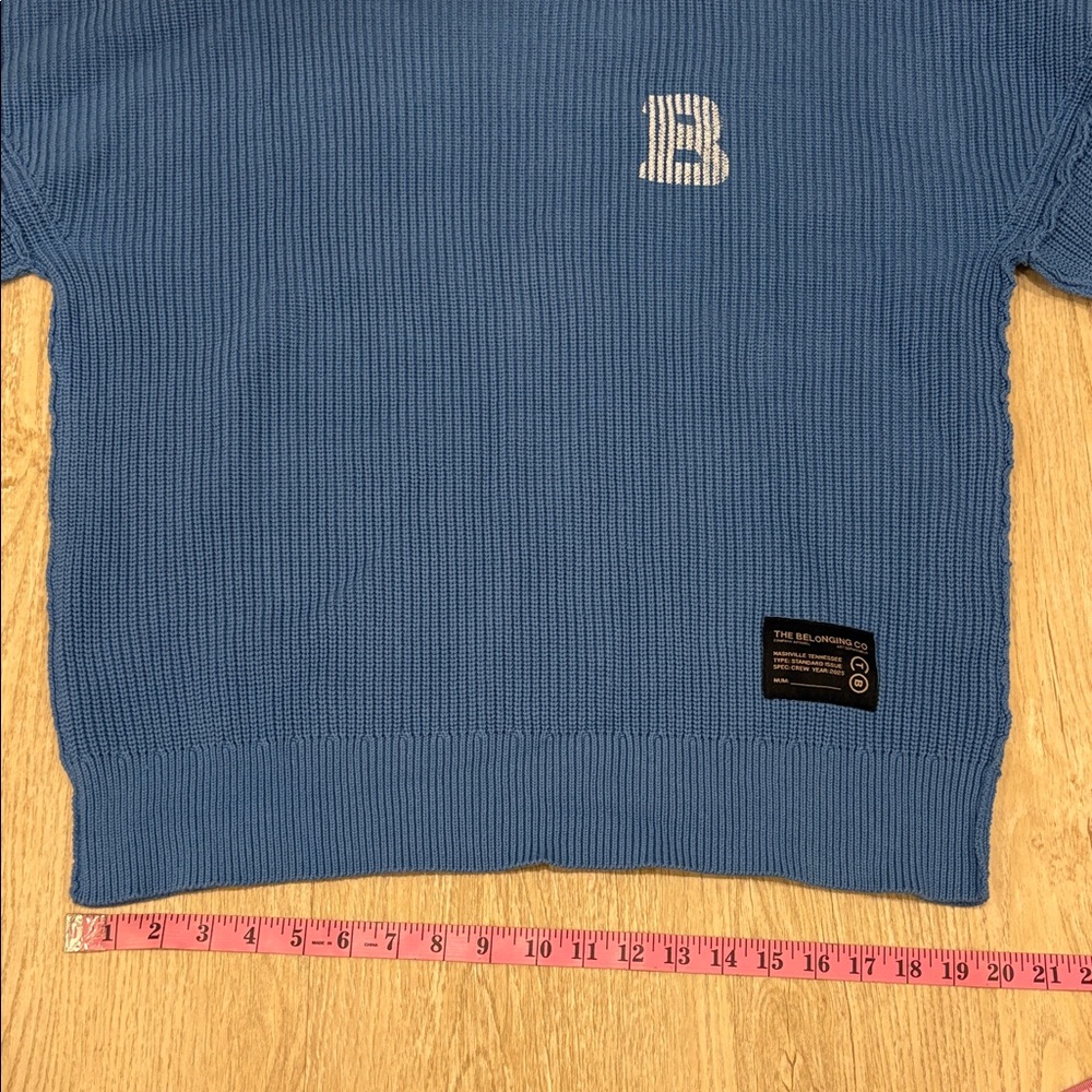 The Belonging Conference Church Merch Apparel Blue Sweater Unisex NWOT XL - Picture 9 of 14